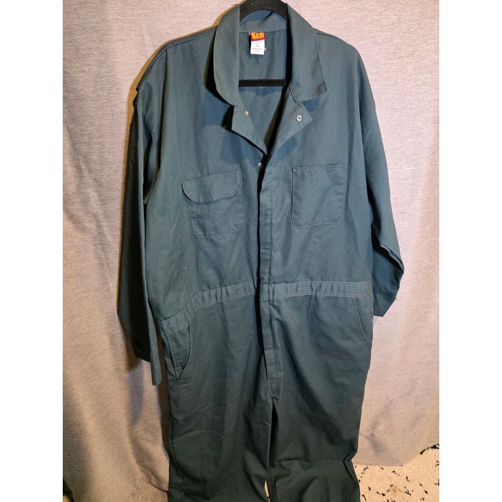 Vintage Big Ben Made in USA Coverall Jumpsuit Blue Men's Size 56 Regular
